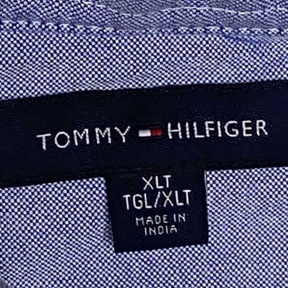 Tommy Hilfiger Adaptive Sz XLT All Over Leaf Print Regular Fit Button Down Shirt - Picture 2 of 5